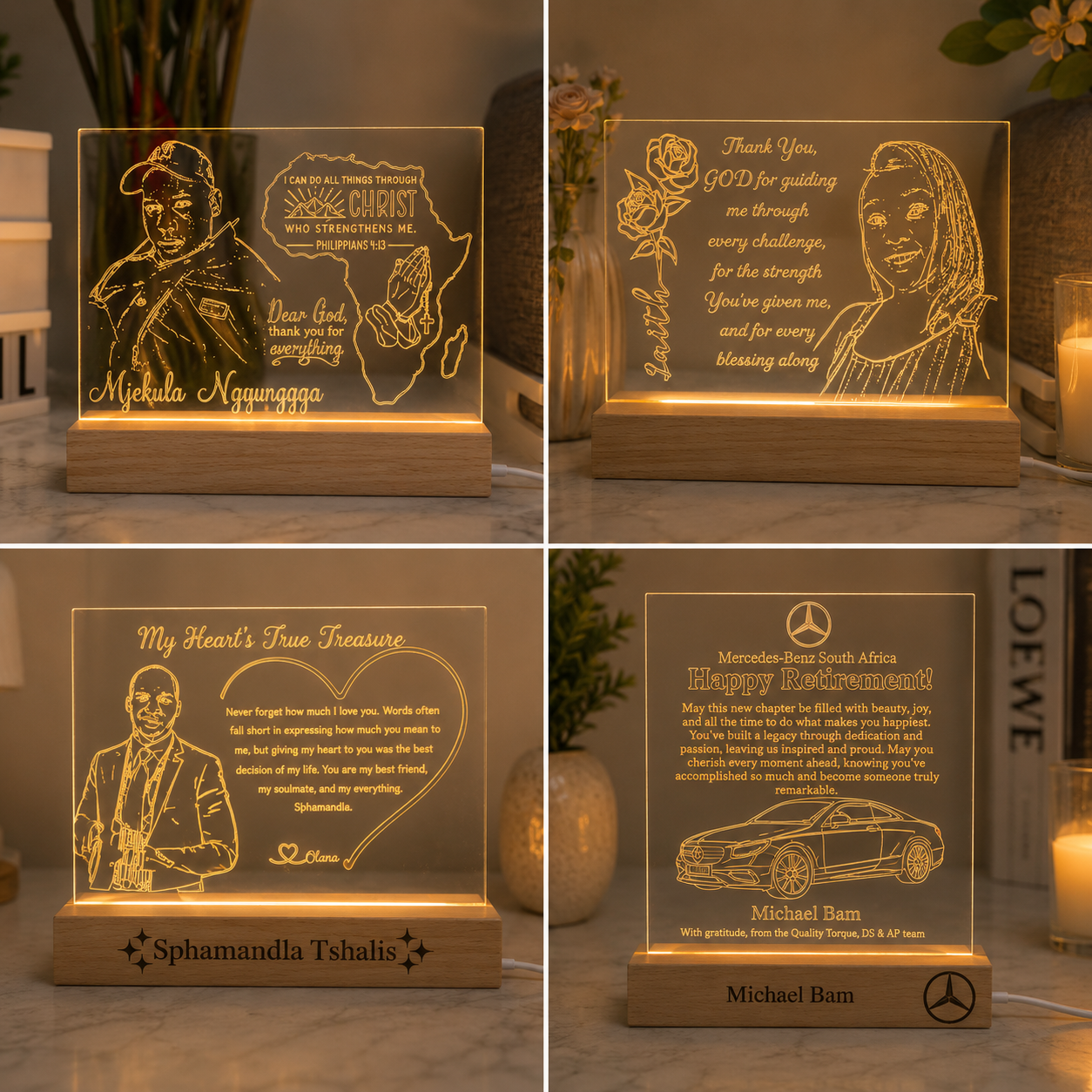 Personalised LED Plaque